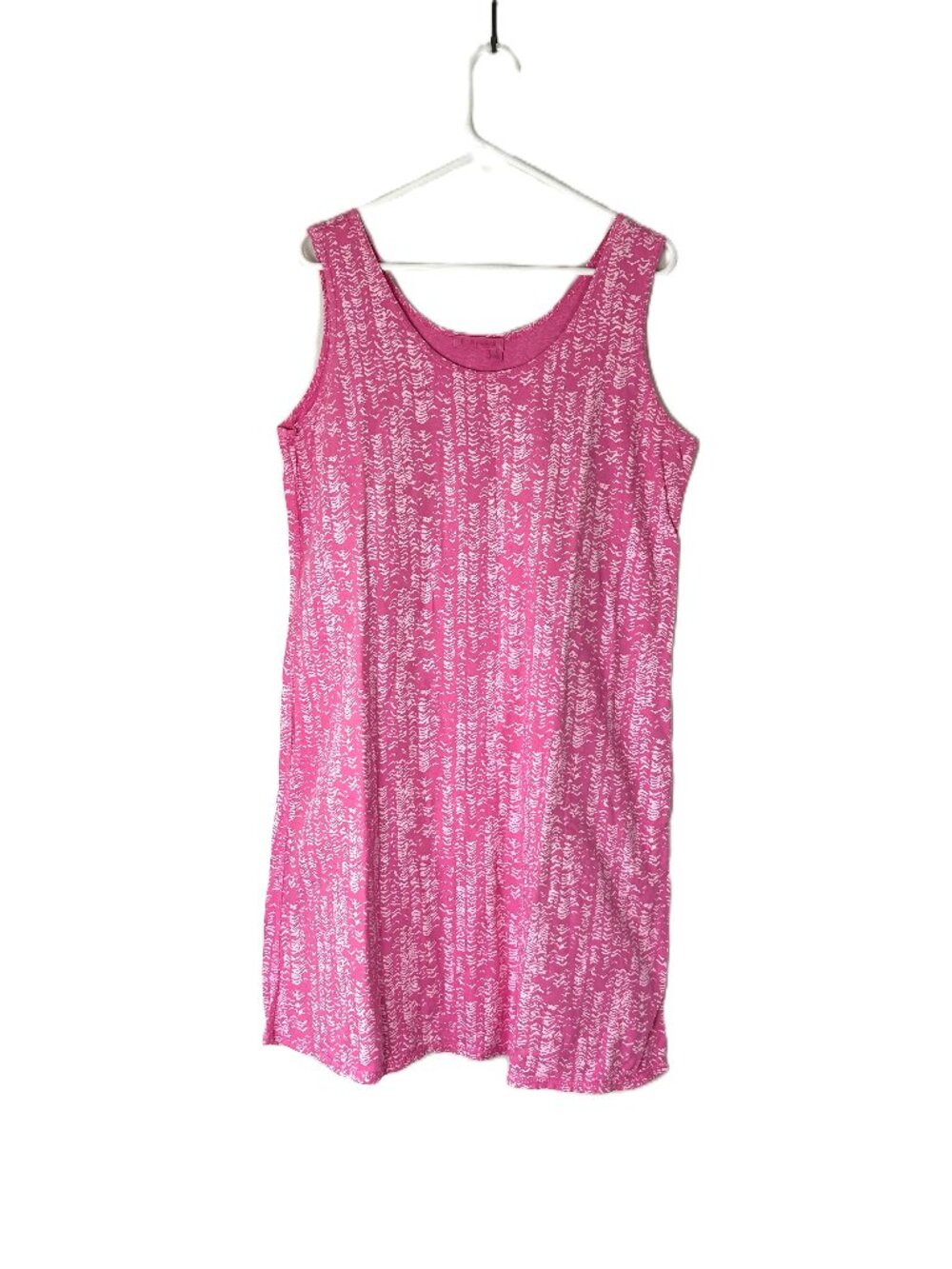 Fresh Produce Pink Abstract Print Tank Dress L